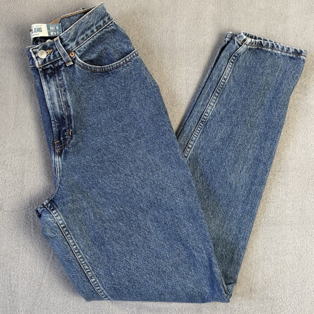 Vintage Gap Blue Jeans Women 8 Long‎ Reverse Fit USA Made 100% Cotton 90s Mom